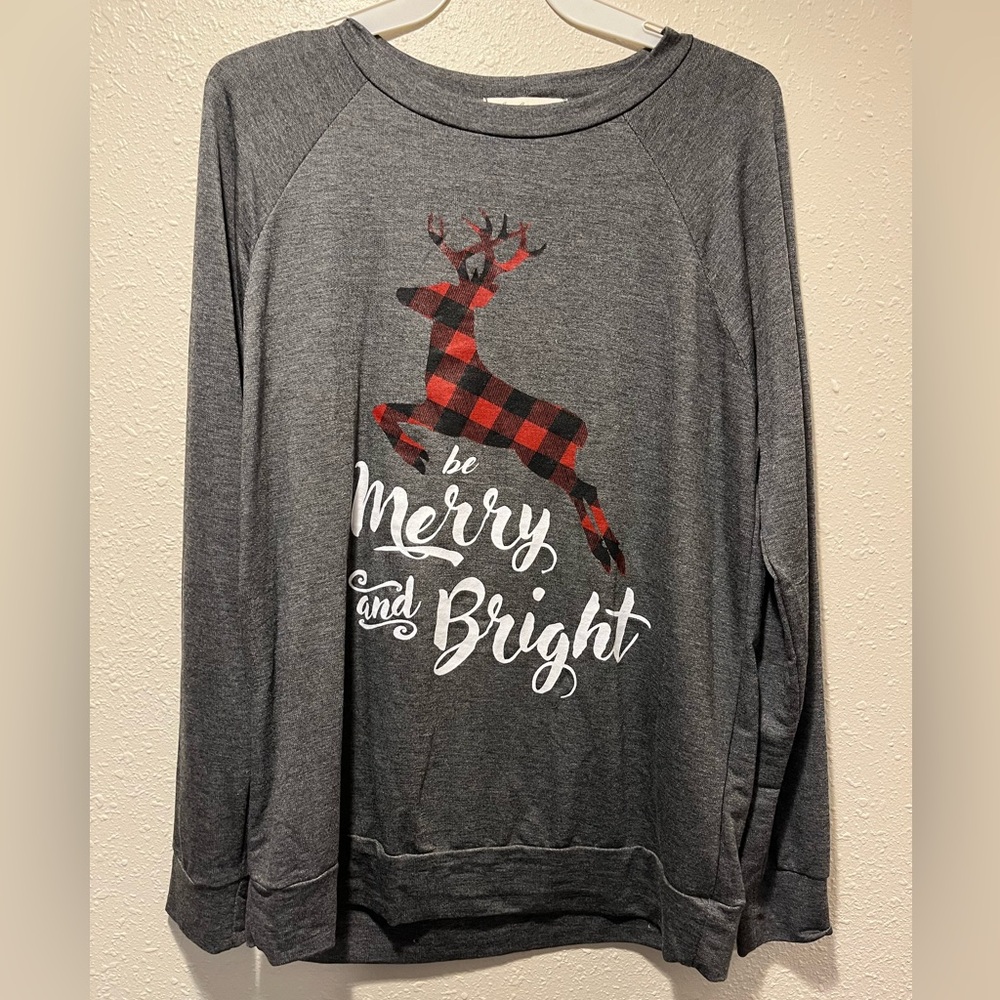 Merry and bright x-mas long sleeve